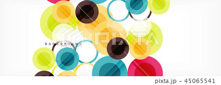 Overlapping circles design background Overlapping circles design background 45065541