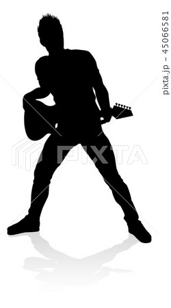 Musician Guitarist Silhouette Musician Guitarist Silhouette 45066581