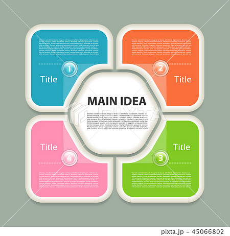 Vector infographic design template 45066802