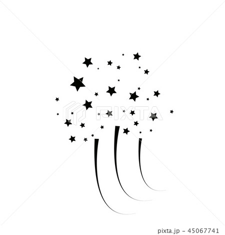 Stylized Cartoon Black Fireworks with Stars Bursting vector icon Stylized Cartoon Black Fireworks with Stars Bursting vector icon 45067741