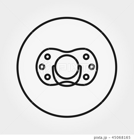 Nipple. Universal Icon. Vector. Editable Thin line. 45068165
