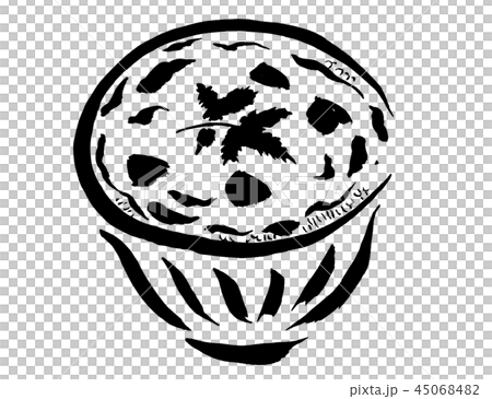 筆で描く料理　イラスト　親子丼 45068482