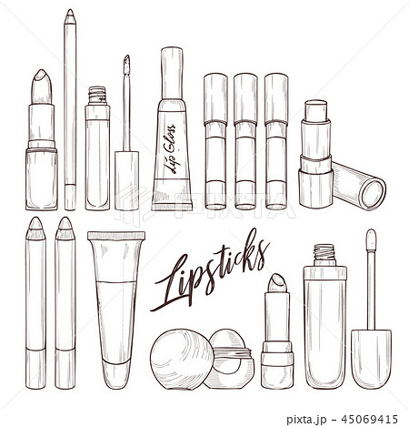 Types of lipsticks and lip glosses Types of lipsticks and lip glosses 45069415