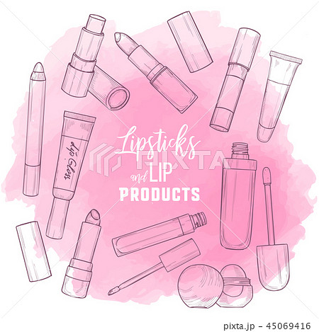 Types of lipsticks and lip glosses Types of lipsticks and lip glosses 45069416