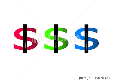 Business concept. Vector illustration. Dollar progress loading bar with lighting 45070321