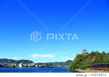犬山市 木曽川と犬山城 犬山市 木曽川と犬山城 45070974