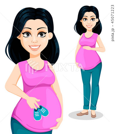 Pregnant woman. Beautiful lady 45071223