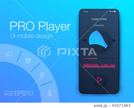 Mobile phone application for analytics. stock vector Mobile phone application for analytics. stock vector 45071963