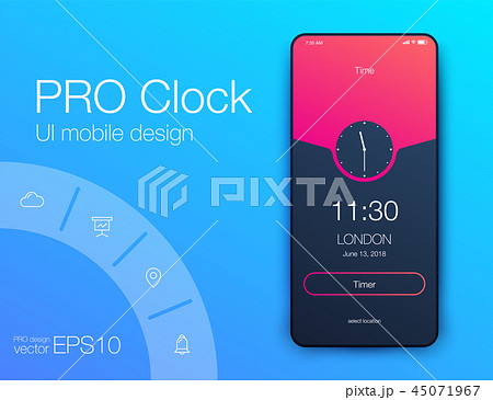 Date application UI design concept. Stock vector eps 10 Date application UI design concept. Stock vector eps 10 45071967