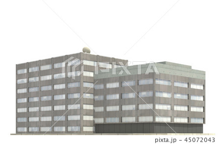Modern buildings isolated on white background 3d illustration Modern buildings isolated on white background 3d illustration 45072043