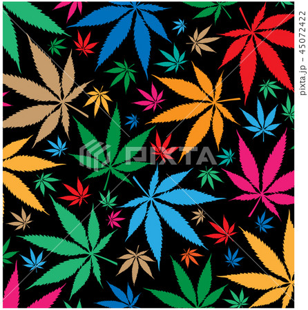 marijuana color pattern on black background 45072422