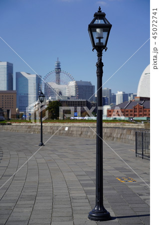 都市風景 横浜 象の鼻パーク ガス灯 都市風景 横浜 象の鼻パーク ガス灯 45072741