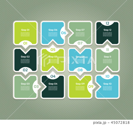 Vector progress background. Template for diagramのイラスト素材 [45072818] - PIXTA