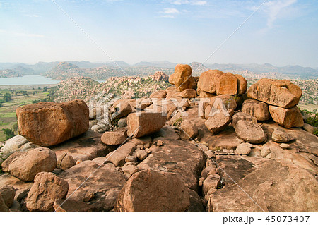 Big boulders at Hampi India landscape 45073407