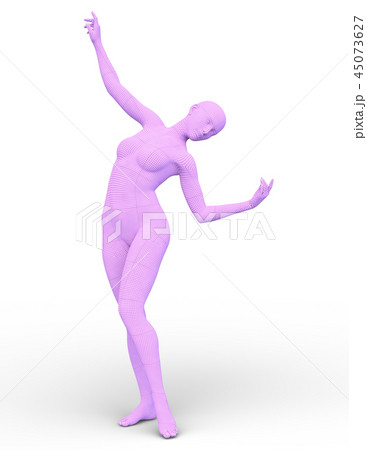 ワイヤーフレーム女性 ワイヤーフレーム女性 45073627