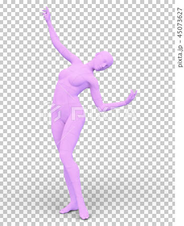 ワイヤーフレーム女性 ワイヤーフレーム女性 45073627