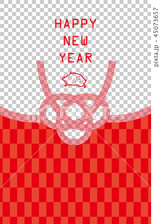 亥年-年賀状テンプレート 亥年-年賀状テンプレート 45073657