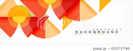 Trendy circles composition geometric background 45073796