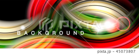 Mixing color waves on black, liquid flowing shapes Mixing color waves on black, liquid flowing shapes 45073807