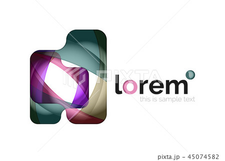 Abstract geometric business icon Abstract geometric business icon 45074582
