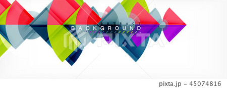 Triangles and circle geometric background Triangles and circle geometric background 45074816