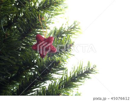 Christmas or new year decorated fir tree Christmas or new year decorated fir tree 45076612