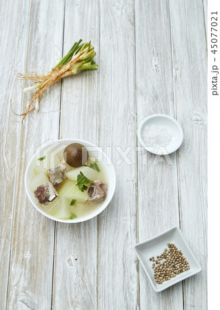 pork soup Pickled lemon Thai food pork soup Pickled lemon Thai food 45077021