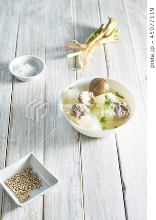 pork soup Pickled lemon Thai food 45077119