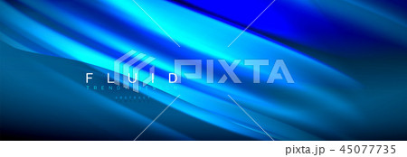 Fluid color wave line background. Trendy abstract layout template for business or technology Fluid color wave line background. Trendy abstract layout template for business or technology 45077735