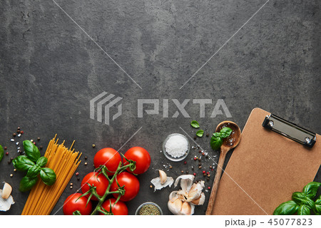 Food background for tasty Italian dishes Food background for tasty Italian dishes 45077823