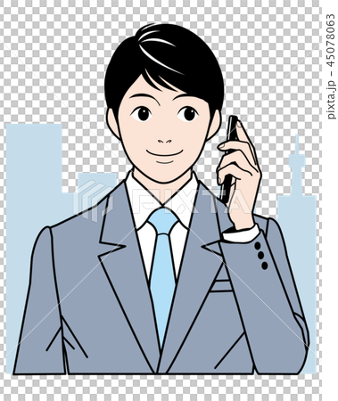 Businessman smartphone 45078063