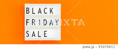 Black friday sale text on white lightbox Black friday sale text on white lightbox 45079011