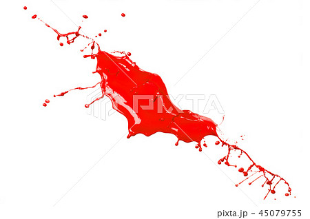 Red paint splash Red paint splash 45079755