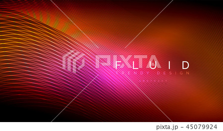 Digital flowing wave particles abstract background Digital flowing wave particles abstract background 45079924