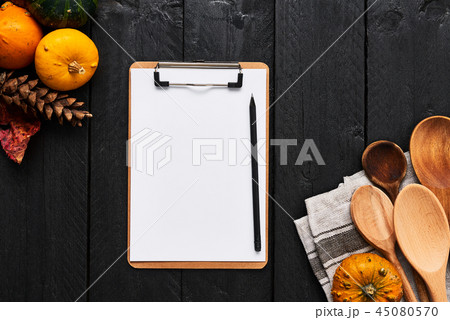Autumn vegetables cooking preparation background 45080570