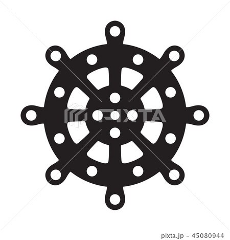 Helm vector icon logo boat Anchor Nautical  45080944
