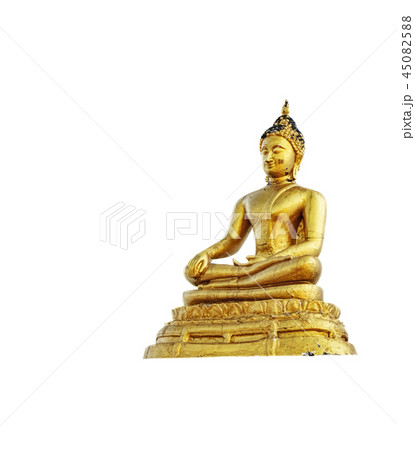 Thai Buddha statue on a white background 45082588