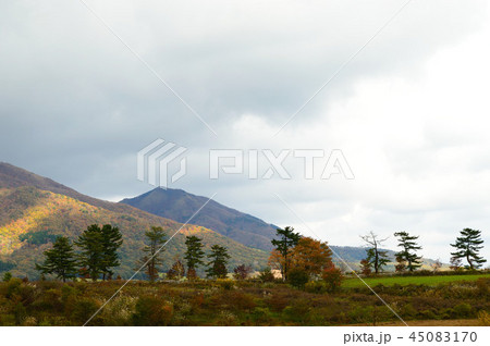 秋の蒜山高原風景 45083170
