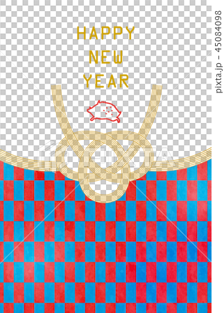New Year's card template 45084098