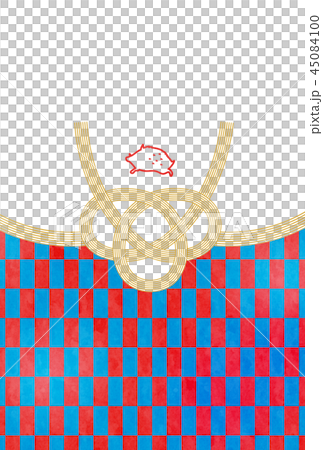 亥年-年賀状テンプレート 45084100