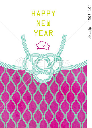 亥年-年賀状テンプレート 45084104