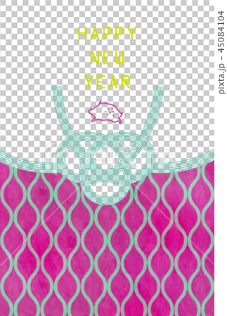 亥年-年賀状テンプレート 45084104