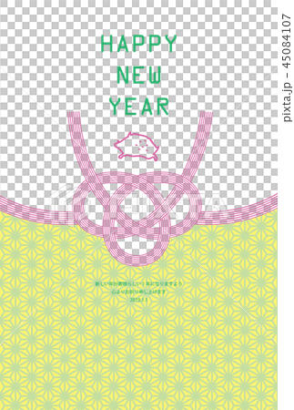 亥年-年賀状テンプレート 45084107