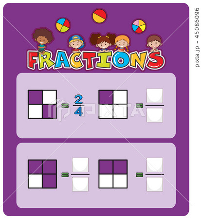 A math fractions worksheet 45086096