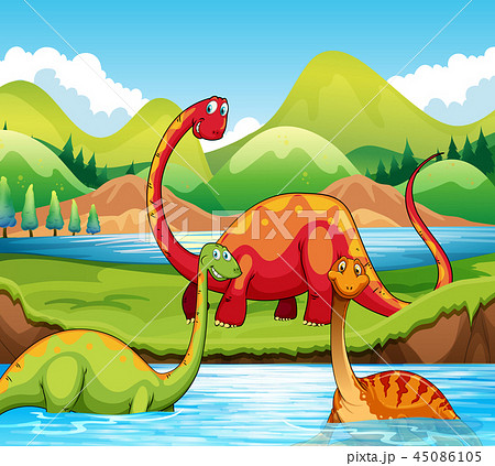 Dinosaur in the nature Dinosaur in the nature 45086105