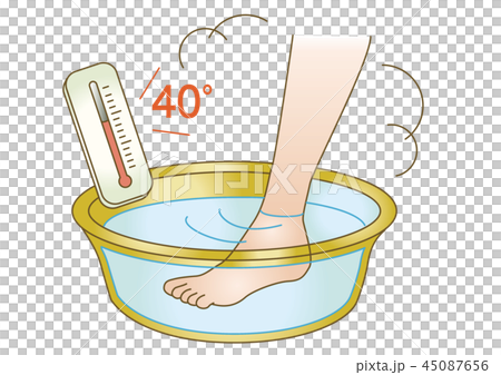 応急手当イラスト52：凍傷・低体温 45087656