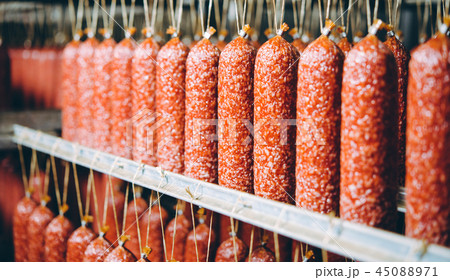 sausage meat production 45088971