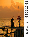 バリ島の夕暮れ 45091342