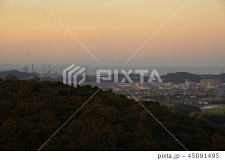 三舟山展望台からの眺望 千葉県君津市 三舟山展望台からの眺望 千葉県君津市 45091495
