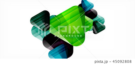 Geometric abstract background, triangles 45092808